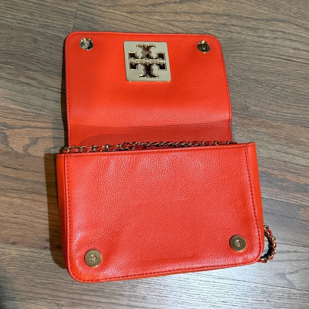 Tory Burch Britten Spiced Orange Crossbody Bag - Picture 9 of 9